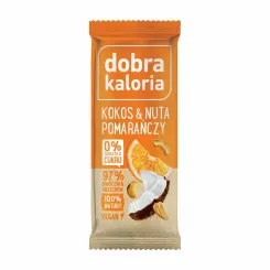 Baton Owocowy Kokos & Pomarańcza 35 g Kubara Dobra Kaloria