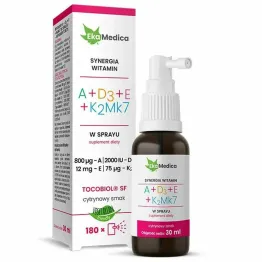Witaminy A+D3+E+K2Mk7 Spray 30 ml - Ekamedica