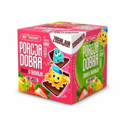 Kostka Listki Jabłko i Truskawka 16 g Porcja Dobra