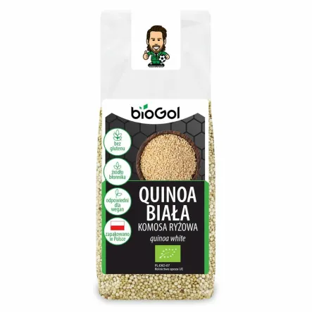 Quinoa Biała (Komosa Ryżowa) Bezglutenowa Bio 250 g - Biogol - Wyprzedaż