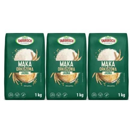 3 x Mąka Orkiszowa Jasna 1 kg - Targroch