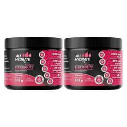2 x ALLHydrate Elektrolity Raspberry 305 g - Medicaline