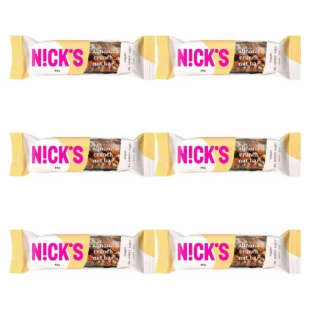 6 x Baton z Migdałami i Czekoladą 40 g - Nicks