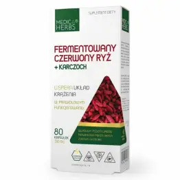 Fermentowany Czerwony Ryż + Karczoch 310 mg 80 Kapsułek - Medica Herbs