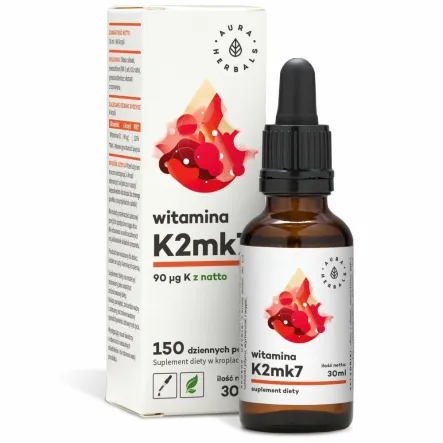 Witamina K2 MK7 30 ml - Aura Herbals