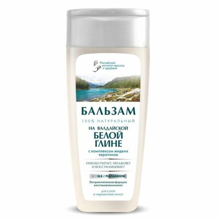 Balsam do Włosów z Białą Glinką i Kompleksem Płynnej Keratyny 270 ml - Fitocosmetic - Wyprzedaż