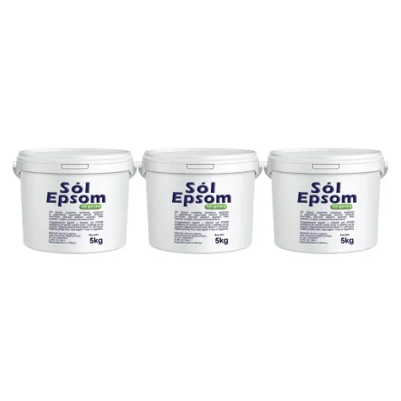 Zestaw 3 x Sól Epsom Siarczan Magnezu Wiadro 5 kg VitaFarm 