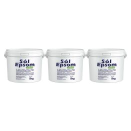 Zestaw 3 x Sól Epsom Siarczan Magnezu Wiadro 5 kg VitaFarm 