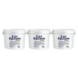 Zestaw 3 x Sól Epsom Siarczan Magnezu Wiadro 5 kg VitaFarm 