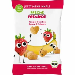 Chrupki Kukurydziane Bananowo-Truskawkowe Eko 30 g - Freche Freunde