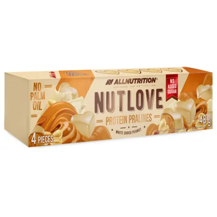 Nutlove Proteinowe Pralinki White Choco Bez Cukru 48 g Allnutrition