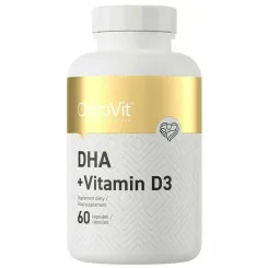 DHA+ Witamina D3 60 Kapsułek - Ostrovit