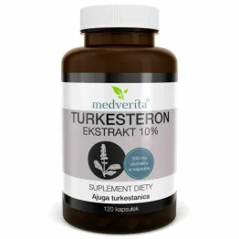 Turkesteron Ekstrakt 500 mg 120 Kapsułek - Medverita - Wyprzedaż