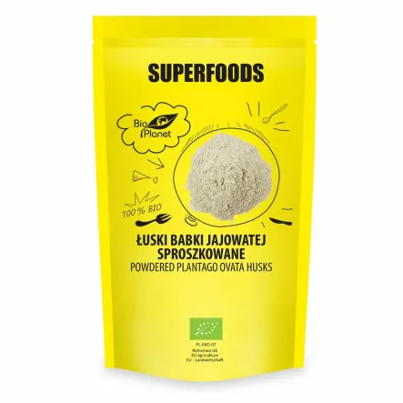 Łuski Babki Jajowatej Sproszkowane Bio 150 g - Bio Planet
