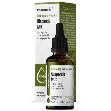 Wsparcie Jelit Ekstrakty w Kroplach 30 ml - Pharmovit