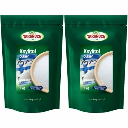 Zestaw 2 x Ksylitol Fiński Danisco (Cukier Brzozowy) 1 kg - Targroch