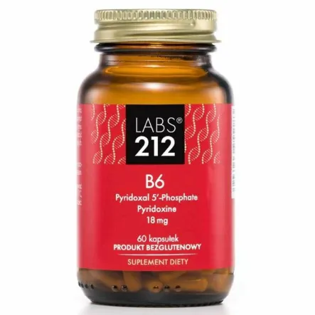 Witamina B6 P-5-P +Pyridoxine 60 Kapsułek - LABS212