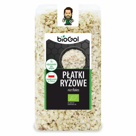 Płatki Ryżowe Bio 300 g - Biogol - Przecena Krótka Data Minimalnej Trwałości