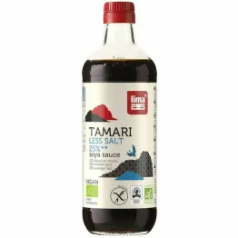 Sos Sojowy Tamari 25% Mniej Soli Bezglutenowy Bio 500 ml - Lima