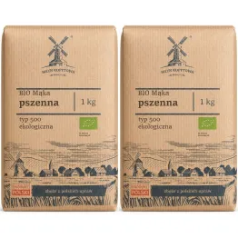 2 x Mąka Pszenna Typ 500 Eko 1 kg - Młyn Kopytowa