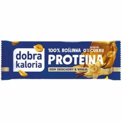 Baton Proteina Krem Orzechowy and  Wanilia 45 g - Dobra Kaloria