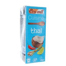 Krem Do Gotowania Tajski z Mleczkiem Kokosowym i Curry Bio 200 g UHT - Ecomil
