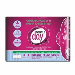 Eko Podpaski Na Noc z Paskiem Anionowym 8 Sztuk - Gentle Day