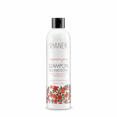 Regenerujący Szampon do Włosów Blond, Farbowanych i Rozjaśnianych 300 ml - Vianek (data: 28.02.2025)