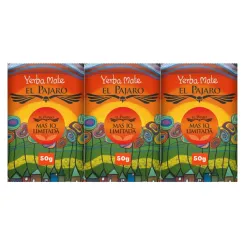 3 x Yerba Mate El Pajaro - Mas IQ Limitada 50 g