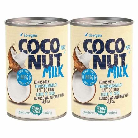 Zestaw 2 x Napój Kokosowy Coconut Milk Bio 400 ml Terrasana