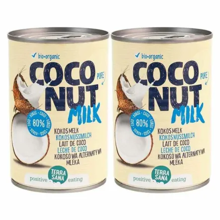 Zestaw 2 x Napój Kokosowy Coconut Milk Bio 400 ml Terrasana