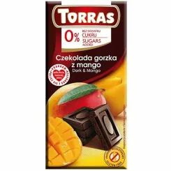 Czekolada Gorzka z Mango Bez Dodatku Cukru 75 g - Torras