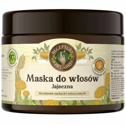 Maska do Włosów Jajeczna 300 ml - Receptury Zielarki