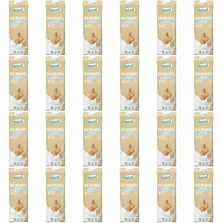 24 x Napój Migdałowy Bez Dodatku Cukrów Bezglutenowy Bio 1 L  UHT Natumi