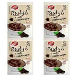 4 x Budyń o Smaku Czekoladowym Bezglutenowy Bez Dodatku Cukru 40 g - Celiko
