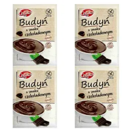 4 x Budyń o Smaku Czekoladowym Bezglutenowy Bez Dodatku Cukru 40 g - Celiko