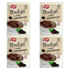 4 x Budyń o Smaku Czekoladowym Bezglutenowy Bez Dodatku Cukru 40 g - Celiko