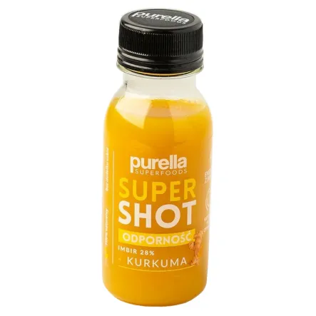 Super Shot Odporność Imbir+ Kurkuma Bez Dodatku Cukru 100 ml - Purella (data: 19.09.2025)