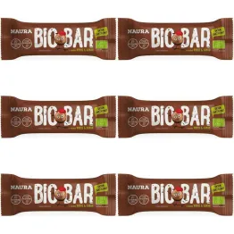 6 x Baton Daktylowy Kakao & Kokos Bez Dodatku Cukru Bezglutenowy Bio 35 g - Naura