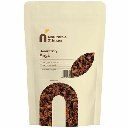 Anyż Gwiazdkowy 100 g - Naturalnie Zdrowe - Anyż Gwiaździsty, Anyżowe Gwiazdki