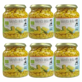 6 x Kukurydza Słodka W Zalewie W Słoiku Bio 230 g Bio Europa