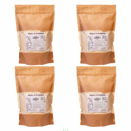 Zestaw 4 x Mąka Kokosowa 1 kg Natur Planet