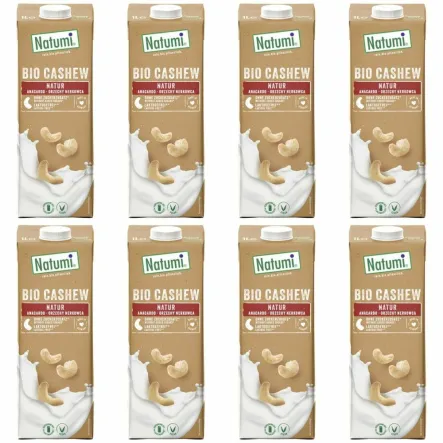 8 x Napój z Orzechów Nerkowca Bez Dodatku Cukru Bio 1 L - Natumi