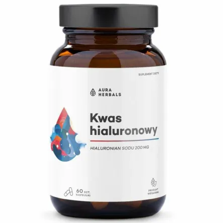 Kwas Hialuronowy 200 mg 60 Kapsułek - Aura Herbals
