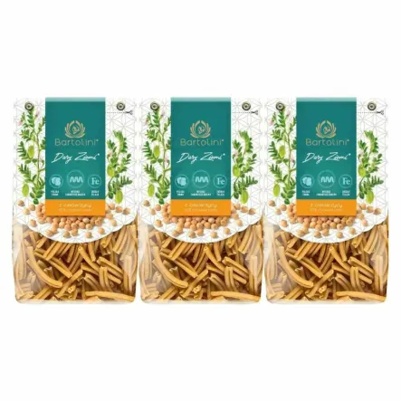 3 x Makaron z Ciecierzycy Warkocz 250 g - Bartolini