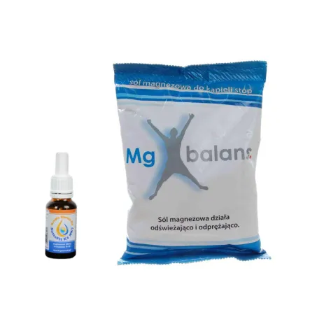 Zdrowotne Trio: K2MK7 + D3 w Kroplach (NattoFit K2Mk7 + Kropla Słońca D3 20 ml) + Mg Balans 200 g- Proved