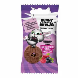 Przekąska Owocowa o Smaku Jabłko - Malina - Czarna Porzeczka 15 g - Bunny Ninja