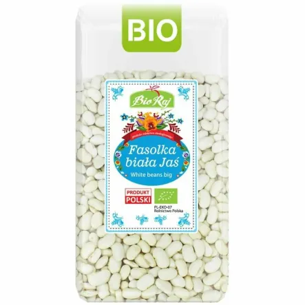 Fasolka Biała Jaś Bio (Polska) 400 g - Bio Raj