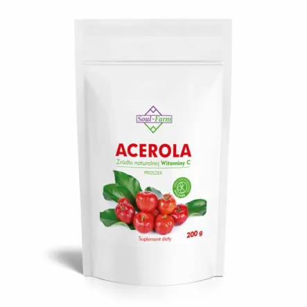 Acerola Ekstrakt 25% Witaminy C 200 g - Soul Farm - Wyprzedaż