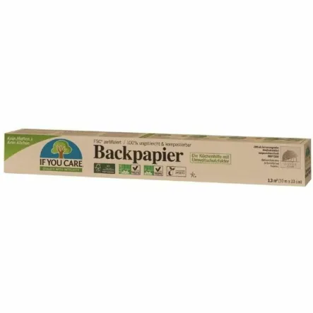 Papier do Pieczenia Kompostowalny Niebielony Rolka 10 m - If You Care